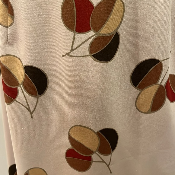 Pierre Cardin Vintage Maxi Skirt Fall Leaf Print Made in Japan Medium Large - Picture 7 of 15